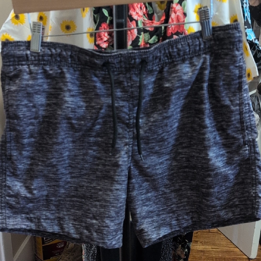 H&M Charcoal Heather Swim Shorts